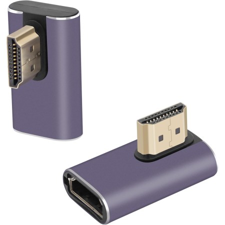 RIIEYOCA 8K&60Hz HDMI Macho a Macho Adaptador HDMI 2.1UHD Conector 3D Extender Soporte 8K@60Hz / 4K@120Hz, 2 Pack