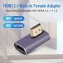 RIIEYOCA 8K&60Hz HDMI Macho a Macho Adaptador HDMI 2.1UHD Conector 3D Extender Soporte 8K@60Hz / 4K@120Hz, 2 Pack
