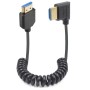 Duttek Cable HDMI a HDMI 2.1 en espiral de 1.2 m, HDMI 2.1 ultra alta velocidad 48 Gbps, soporta 8K a 60Hz, 4K a 120Hz,