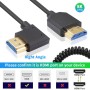 Duttek Cable HDMI a HDMI 2.1 en espiral de 1.2 m, HDMI 2.1 ultra alta velocidad 48 Gbps, soporta 8K a 60Hz, 4K a 120Hz,