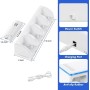 Estación de Carga 4 en 1 para Mandos Wii/Wii U | Incluye 4 Baterías Recargables de 2800mAh y Cable USB (Mandos No Incluidos)