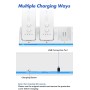 Estación de Carga 4 en 1 para Mandos Wii/Wii U | Incluye 4 Baterías Recargables de 2800mAh y Cable USB (Mandos No Incluidos)