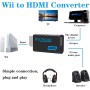 Adaptador, Convertidor De Wii A Hdmi 1080p HD con Salida De Audio, De 3,5 Mm, Compatible con Todos Los Modos De VisualizacióN