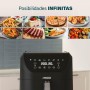 Princess SlimFry Oil-Free Deep Fryer - Compact Design - BPA Free - 8 L - 8 Programs - Adjustable Temperature and Timer - 2000 W
