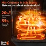 Taylor Swoden Air Fryer 8 Litres Dual Blaze™ Air Fryer 2000W, Window, EvenlyCook, 10 Programs, 3 Modes, Metallic Interior,
