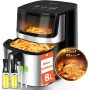 Taylor Swoden Air Fryer 8 Litres Dual Blaze™ Air Fryer 2000W, Window, EvenlyCook, 10 Programs, 3 Modes, Metallic Interior,