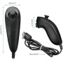 Mribo Wii Nunchucks Juego de 2, Repuesto Nintendo Wii Nunchucks, Wii Joystick para Nintendo Wii y Wii U