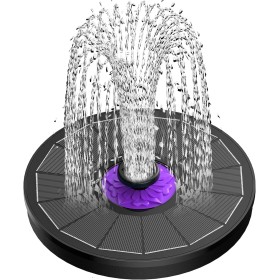 SZMP 2024 Nuevo Fuente Solar para Estanque,3.5W Bomba de Agua Solar,Solar Fuente con 8 boquillas y 4 fijadores,para Estanque de