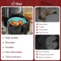 Alyvisun Silicone Air Fryer Molds, 3 Pieces Containers Oil-Free Fryer Tray Reusable Round Utensils Basket for Air Fryer,