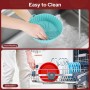 Alyvisun Silicone Air Fryer Molds, 3 Pieces Containers Oil-Free Fryer Tray Reusable Round Utensils Basket for Air Fryer,