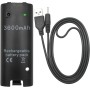 OSTENT 3600mAh Batería Recargable Cable de Carga para Nintendo Wii Mando a Distancia - Blanco