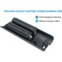 OSTENT 3600mAh Batería Recargable Cable de Carga para Nintendo Wii Mando a Distancia - Blanco