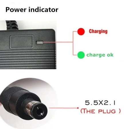 Cargador de batería de litio de iones de litio de 24V serie 7, cargado