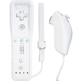 TechKen Wii Remote Mando sin Motion Plus, Wii Controller Remote con Nunchuk Wii Replacement Controller para Wii