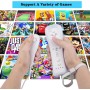 TechKen Wii Remote Mando sin Motion Plus, Wii Controller Remote con Nunchuk Wii Replacement Controller para Wii