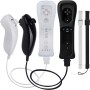TechKen Wii Remote Mando sin Motion Plus, Wii Controller Remote con Nunchuk Wii Replacement Controller para Wii