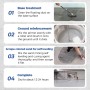 Genérico Louis Forest Epoxy Floor Paint, High-Gloss Marble Effect Epoxy Floor Coating (0.5KG-Blue)