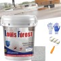 Genérico Louis Forest Epoxy Floor Paint, High-Gloss Marble Effect Epoxy Floor Coating (0.5KG-Blue)
