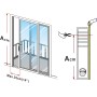 Adjustable Insulator for Sliding Doors Hoomee for Portable Air Conditioners and Dryers (35x232CM)