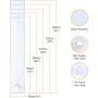 Adjustable Insulator for Sliding Doors Hoomee for Portable Air Conditioners and Dryers (35x232CM)
