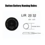 Cargador de batería de botón LCD de 2 ranuras, 3,6 V, recarga para LIR