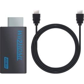 Wii a Hdmi Adaptador Wii 2 HDMI Converter Wii to Hdmi Conector Juegos Mando Cable Audio De 3,5 mm Y Puerto para Nintendo Wii