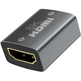 vgggrd 8K Adaptador HDMI 2.1 Hembra a Hembra, Empalme HDMI Chapado en Oro Soporte 8K/4K@60Hz UHD para Computadora