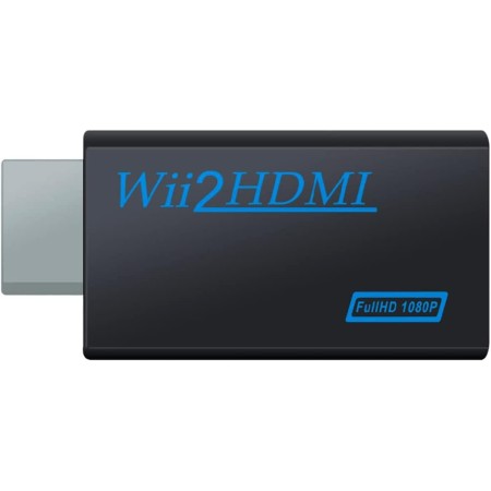 Adaptador Wii Consola a hdmi Adaptador de vídeo convertidor Pconvertidor para Nintendo,Juegos Wii,Wii Conector,Monitor de