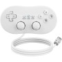 OSTENT Mando Clásico con Cable Gamepad Joystick para Nintendo Wii Mando Consola Videojuego Color Blanco