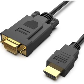 Cable HDMI a VGA, BENFEI Chapado en Oro Macho a Macho para Ordenador, portátil, PC, Monitor, proyector, HDTV, Chromebook,