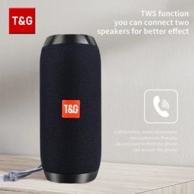 Altavoz Bluetooth T & G TG117, caja de sonido portátil TWS, altavoz re