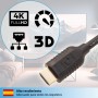 valonic cable HDMI corto, 20cm - 4k, ARC, UHD, Full HD, Ethernet - negro - compatible con TV, PS5, Nintendo Wii, Xbox, 0,2