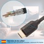 valonic cable HDMI corto, 20cm - 4k, ARC, UHD, Full HD, Ethernet - negro - compatible con TV, PS5, Nintendo Wii, Xbox, 0,2