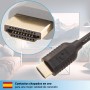 valonic cable HDMI corto, 20cm - 4k, ARC, UHD, Full HD, Ethernet - negro - compatible con TV, PS5, Nintendo Wii, Xbox, 0,2