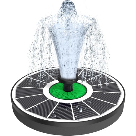 SZMP 2024 Nuevo Fuente Solar para Estanque,3.5W Bomba de Agua Solar,Solar Fuente con 8 boquillas y 4 fijadores,para Estanque de