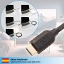 valonic cable HDMI corto, 20cm - 4k, ARC, UHD, Full HD, Ethernet - negro - compatible con TV, PS5, Nintendo Wii, Xbox, 0,2