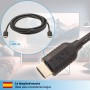 valonic cable HDMI corto, 20cm - 4k, ARC, UHD, Full HD, Ethernet - negro - compatible con TV, PS5, Nintendo Wii, Xbox, 0,2