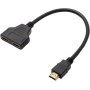 Fllyvly - Cable divisor HDMI 1 entrada 2 salidas, adaptador HDMI para duplicación de señal, compatible con Xbox, PS3, HDTV,