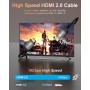Nersligek 4K Cable HDMI 3 Metros, HDMI 2.0 Cable 60Hz con ARC UHD HDR 3D de Alta Velocidad 18Gbps Ethernet, Cable HDMI para