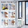 LOVIGA Sliding Window Seal for Dryer - Portable Air Conditioner Kit 25 x 102-162 cm - Insulation 100% Sealing Effect and Easy to