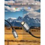 Nersligek 4K Cable HDMI 3 Metros, HDMI 2.0 Cable 60Hz con ARC UHD HDR 3D de Alta Velocidad 18Gbps Ethernet, Cable HDMI para
