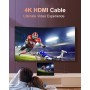 Nersligek 4K Cable HDMI 3 Metros, HDMI 2.0 Cable 60Hz con ARC UHD HDR 3D de Alta Velocidad 18Gbps Ethernet, Cable HDMI para