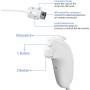 Aukuoy 2 Pack Nunchuck Controlador para Wii, Remote Nunchuk Reemplazo Mando Controller para Nintendo Wii & Wii U Gamepad