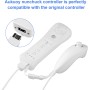Aukuoy 2 Pack Nunchuck Controlador para Wii, Remote Nunchuk Reemplazo Mando Controller para Nintendo Wii & Wii U Gamepad
