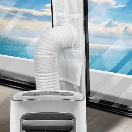 LOVIGA Sliding Window Seal for Dryer - Portable Air Conditioner Kit 25 x 102-162 cm - Insulation 100% Sealing Effect and Easy to