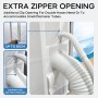 LOVIGA Sliding Window Seal for Dryer - Portable Air Conditioner Kit 25 x 102-162 cm - Insulation 100% Sealing Effect and Easy to