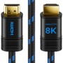 deleyCON 2m Cable HDMI 2.1b 8K (48G, ULTRA Highspeed) Certificado, 8K@60Hz 4K@120Hz 2K@144Hz/165Hz EARC HDCP 2.3/2.2 - para