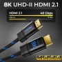 deleyCON 2m Cable HDMI 2.1b 8K (48G, ULTRA Highspeed) Certificado, 8K@60Hz 4K@120Hz 2K@144Hz/165Hz EARC HDCP 2.3/2.2 - para