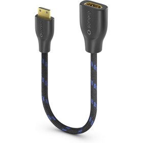 Sonero® Adaptador de ahorro de puertos Mini HDMI a 4K HDMI, alta velocidad premium, enchufe Mini HDMI C a toma HDMI A, contactos