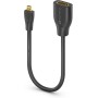 Sonero® Adaptador de ahorro de puertos Mini HDMI a 4K HDMI, alta velocidad premium, enchufe Mini HDMI C a toma HDMI A, contactos